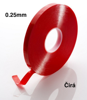 AC024 Obojstranná lepiaca páska číra, hr. 0,25 mm