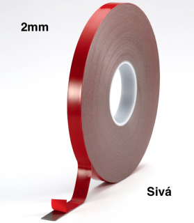 AG206 Obojstranná lepiaca páska sivá, hr. 2 mm